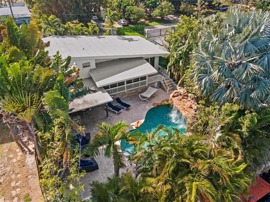 No HOA. 3 bedroom/2 bath waterfront home for families and boating enthusiasts who crave privacy and convenience. Living area includes a pool table and an outdoor kitchen. Pool, Jacuzzi, 65 ft private dock, and lush landscaping, ultimate getaway. Ramp access 5 min away to bring from land. Quick walks to a mini-mart for essentials. Las Olas, Hard Rock Hotel and Beach a short ride away. A+ Schools. Owner Occupied. 48 hour Notice