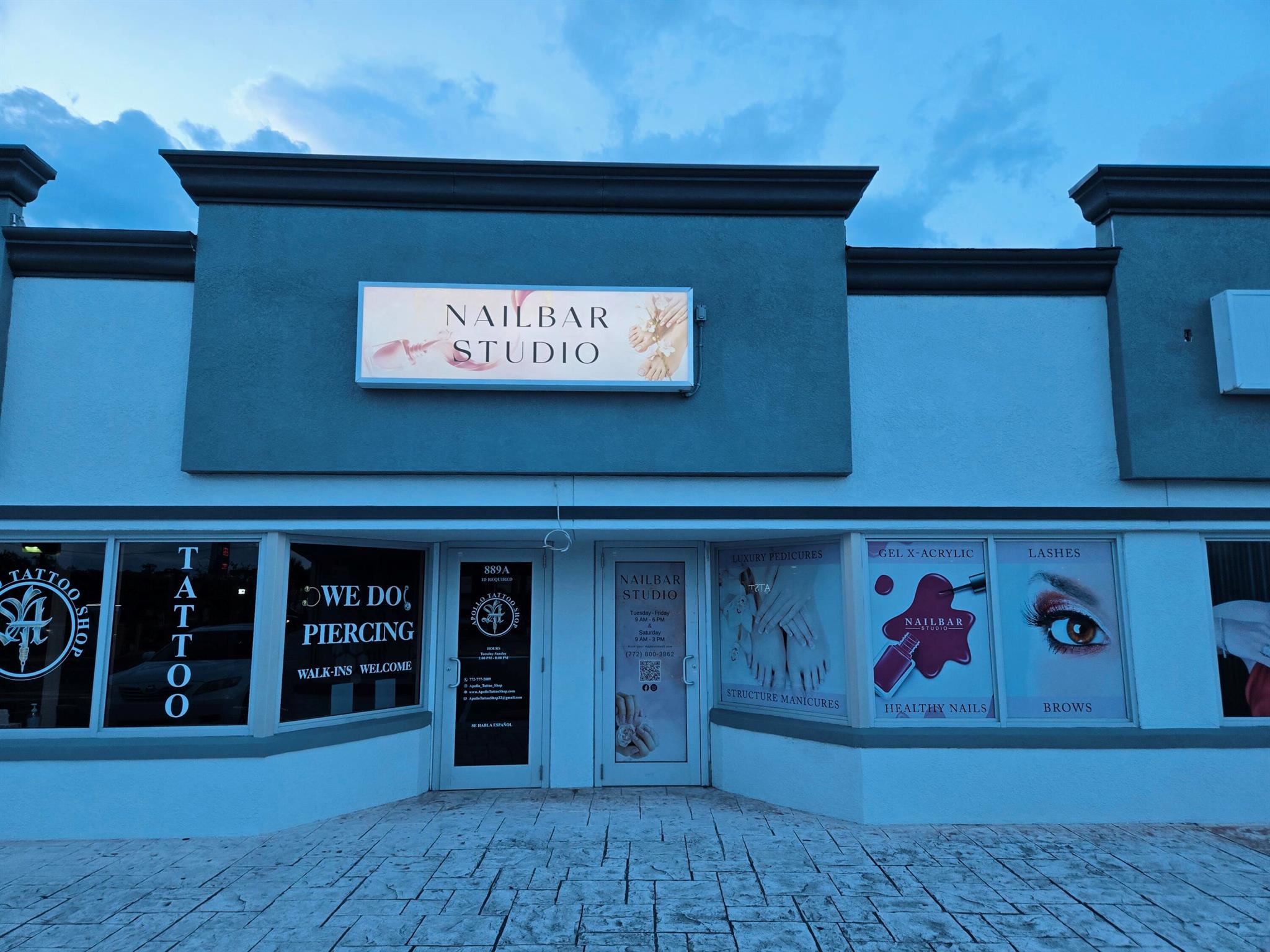 Ready to be your own Boss ! Great Location in a growing city . Salon has been in business for 5 years , the services offer are nails, pedicure , waxing , eyelash extension , and facials. It includes 5 nail stations, 3 pedicure chairs , 1 esthetician bed , 1 reception desk , ventilation system in place , and 2 sinks . No Walk in , call Frank for apointment .