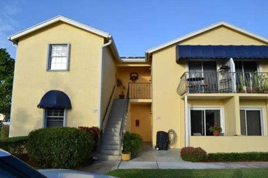 You will be stunned at the charm of this gorgeous and welcoming community, and equally delighted at how lovingly this condo has been maintained. 2 ample sized bedrooms, 2 full baths, and even a bonus den/flex space in addition to the open living/dining area. All appliances are like new, A/C installed last year, in unit laundry and dryer. This community has a secure guard gate and is in a prime location, close to beaches, restaurants & shopping; conveniently located 15 minutes from Palm Beach International Airport, 15 minutes to Delray, 30 minutes to Fort Lauderdale, 1 hour to Miami. HOA includes building and roof insurance, internet, garbage, & water. A truly exceptional value and investment opportunity; priced for immediate sale.