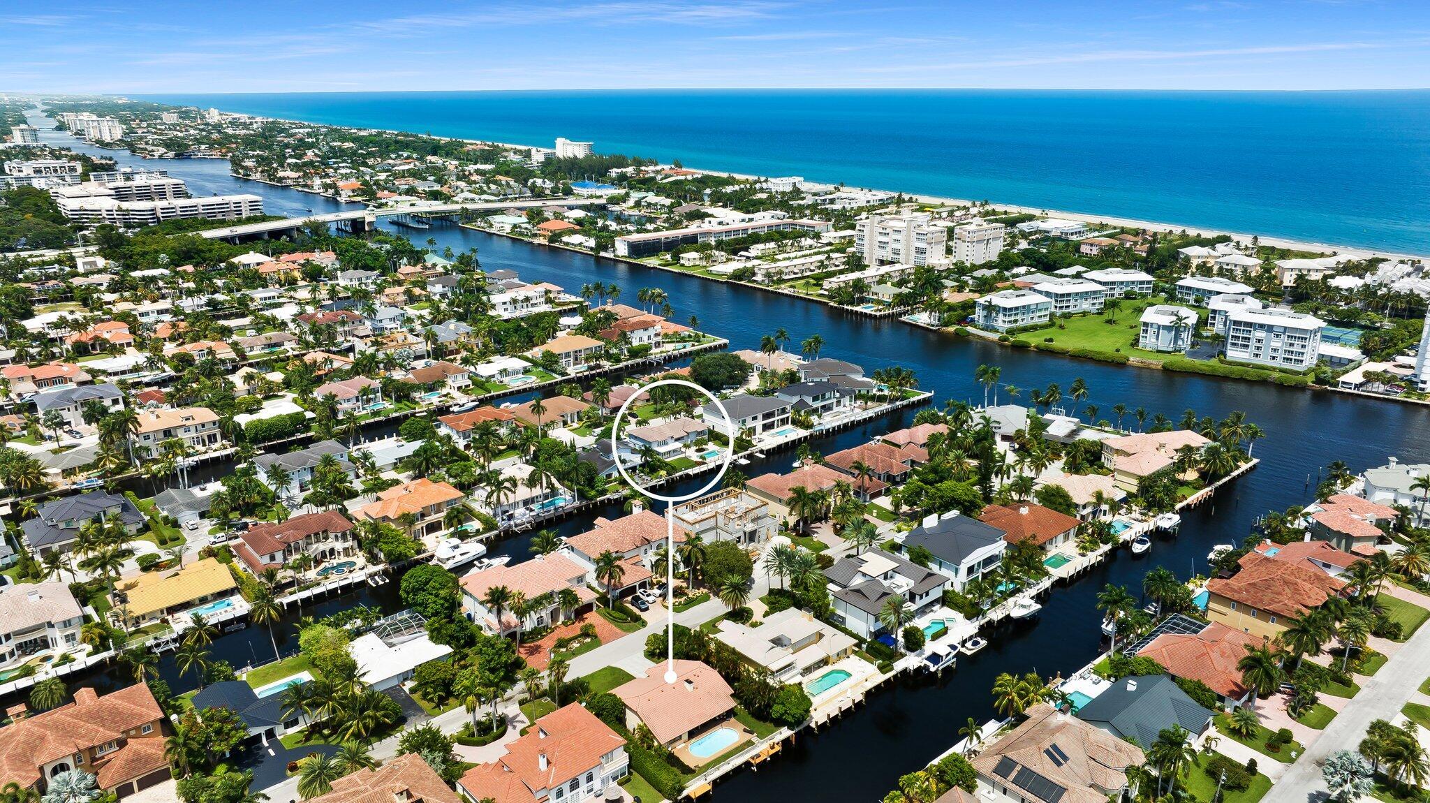 Introducing an exclusive luxury waterfront opportunity in the prestigious Tropic Isle of Delray Beach! Nestled along the picturesque shoreline, this expansive lot, with southern exposure, offers the perfect canvas to bring your dream home to life. With panoramic views of the glistening waters and direct access to the Intracoastal Waterway, this is a boater's paradise. Imagine designing your custom masterpiece, complete with modern amenities, stunning architectural details, and lush landscaping, all while enjoying the tranquil coastal lifestyle. Don't miss your chance to own a piece of paradise and create a legacy on this exceptional property.