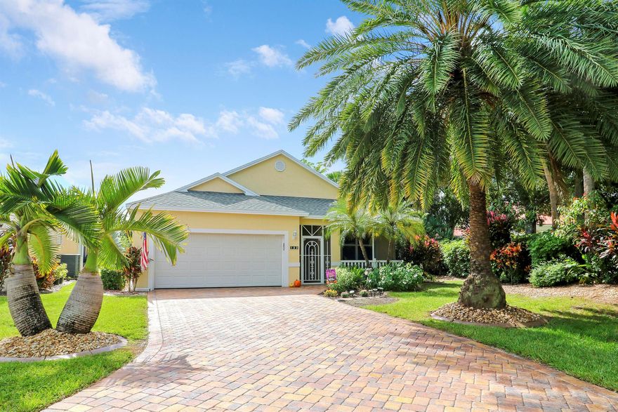 Welcome to this beautifully updated 2/2 + den home in the gated 55+ Kings Isle community. This move in ready residence has been thoughtfully transformed with premium upgrades, offering comfort, style, and peace of mind in one of the area's most vibrant active adult neighborhoods.Inside, luxury vinyl plank flooring sets a sleek and durable tone. The lake-view enclosed sunroom features hurricanerated insulated glass, creating a bright and tranquil space perfect for relaxing or entertaining.A new roof and lush landscaping enhance curb appeal, complemented by a custom paver driveway that adds elegance.Whether you're working from the den or enjoying the sunroom, this home offers the ideal blend of comfort, style, and functionality in a prime location. This one is a MUST SEE!