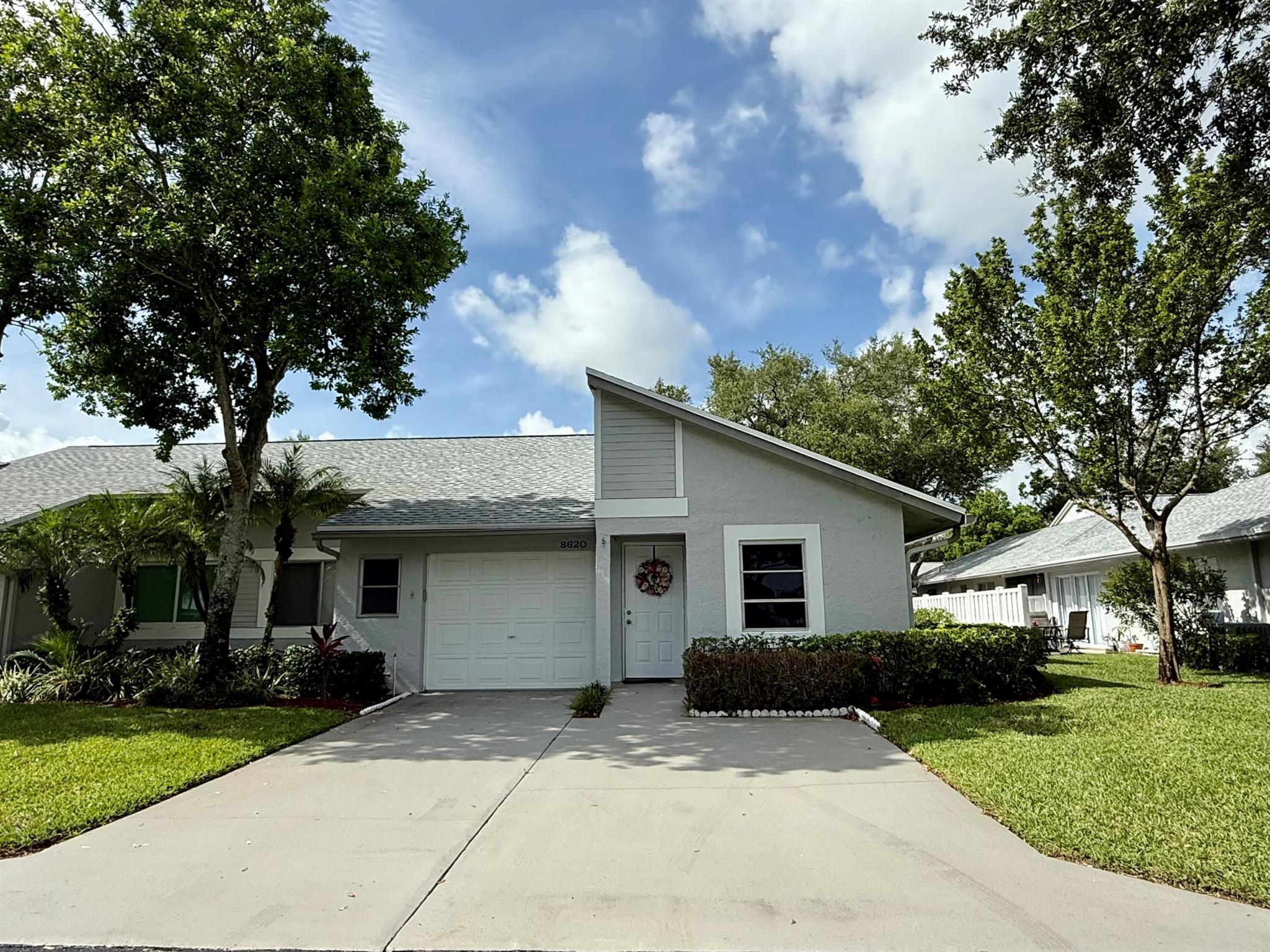 Come see this 2 bed, 2 bath, 1 car garage Villa in the desirable neighborhood of Parklane in Whisper Walk, a 55+ Community in the heart of Boca Raton. Whisper Walk includes a wide variety of amenities such as 3 large pools with a spa, a fitness center, sauna, library, 8 tennis courts, billiards, exercise room, 6 pickleball courts and much more! Property is near shopping, restaurants and entertainment. Furniture is negotiable! Why wait? schedule a showing today!