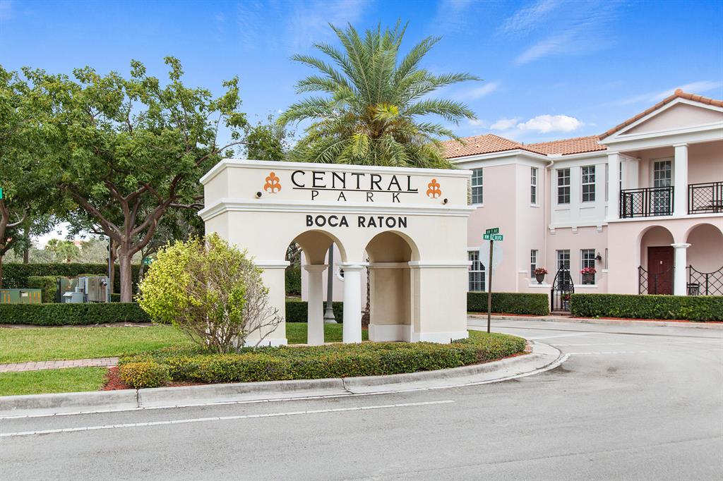 This impeccable townhouse won't last long!Gorgeous 3 bedroom 2 1/2 Bath townhouse in East Boca with 2 car garage and private courtyard located right off the kitchen. Move in ready with 10ft ceilings, Impact windows and doors, stylish interior, brand new Refrigerator and upgraded appliances throughout. Central Park is a beautiful community with a gorgeous resort style pool, clubhouse, and gym with low HOA fees including basic cable. 2 pets allowed. Central Park is located close to I-95, so easy access to Beaches, Airports, & neighboring cities like Delray Beach, Ft. Lauderdale and West Palm Beach. All A schools.Don't lose out on this opportunity to own in one of the best areas in South Florida!