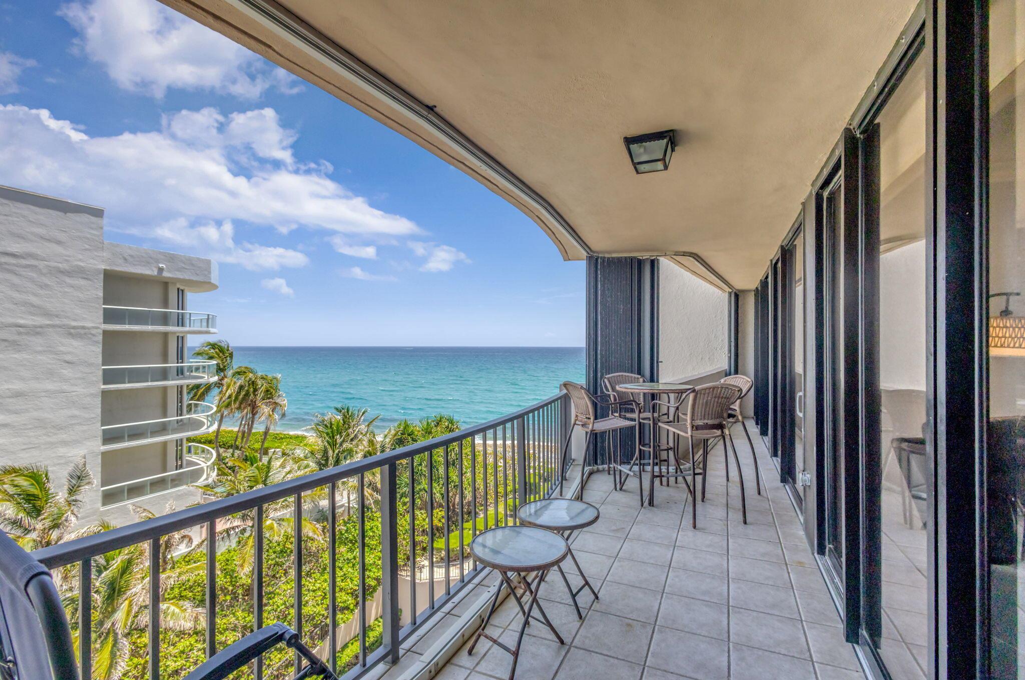 Enjoy this exquisitely furnished 3-bedroom unit with all utilities included! One of the few three-bedroom residences in the building, this spacious, recently renovated home offers spectacular northern views of both the ocean and Intracoastal. Features include a west-facing balcony, sleek wood floors, impact windows, stainless steel appliances, a built-in wine fridge, a walk-in closet, and remote-controlled electric blinds. Available June 1, 2025, through December 2025 with a minimum stay of 90 days.