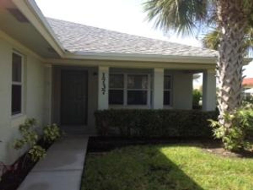 Beautiful 2 bedroom 2 bath Villa in non age restricted community. 1 pet allowed under 25 lbs. Community Pool, tennis, clubhouse with fitness. newer washer/dryer. new laminate flooring in master bedroom. The property location is closer to Port St Lucie shopping and restaurants.