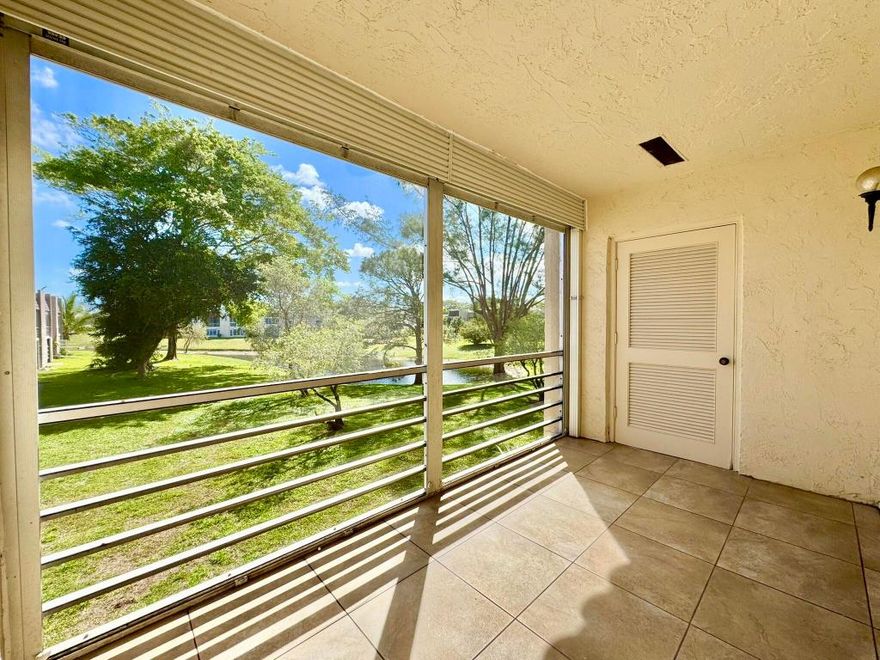 TRANQUIL LAKE & GARDEN VIEWS! LIGHT & BRIGHT, SPACIOUS 2ND FLOOR CORNER, SPLIT 2 BEDROOM, 2 BATH CONDO. TRANQUIL CANAL VIEWS, REMODELED UPDATED KITCHEN, WHITE CABINETS, SS APPLIANCES, GRANITE COUNTERS, PORCELAIN FLOORING IN LIVING AREA, NEW WHITE PAINT & NEW FLOORING BEING INSTALLED IN BEDROOMS NOW, SCREENED IN BALCONY, STORAGE CLOSET. (*WASHER / DRYER IN UNIT*). COMMUNITY POOL, TENNIS, GYM & CLUBHOUSE. LOCATION, LOCATION, LOCATION! MINUTES TO BEACH, I-95, TPKE, DOWNTOWN DELRAY, BOCA RATON, SHOPPING, RESTAURANTS & ENTERTAINMENT!!! ***AVAIL 3/1/25. WILL NOT LAST!!!***