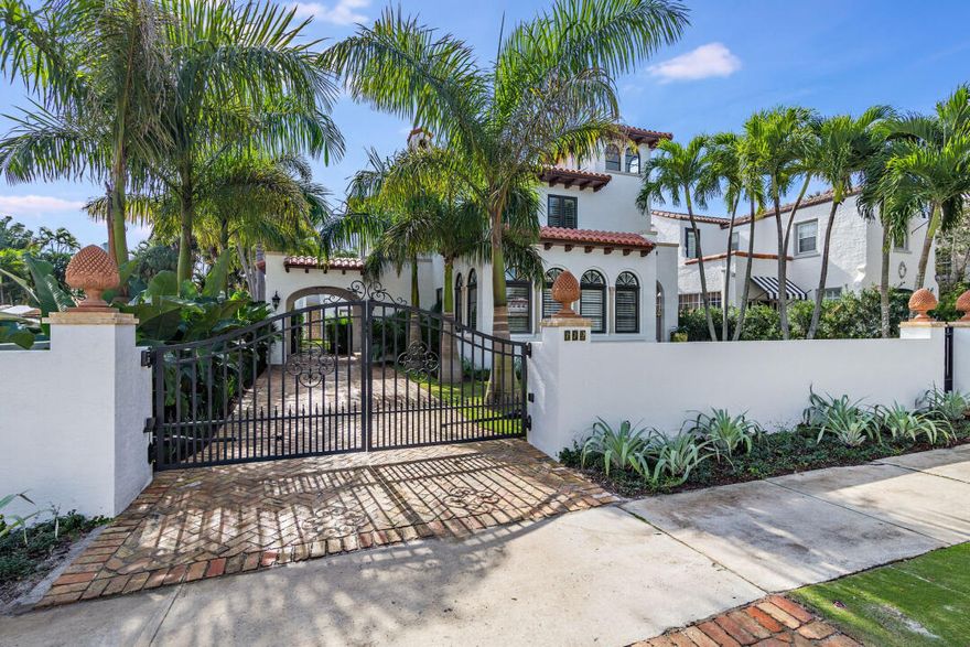 Beautifully remodeled two-story home in historic Prospect Park. Few blocks from El Cid, beautiful property being completely renovated. Almost 2 years under construction with a brand new roof, new hurricane windows, tankless water heaters and generator! Restored back guest/pool house, custom designed kitchen with Thermador Appliances. Formal dining room, formal living room with working fireplace, original refinished wood floors and old fashioned sunroom. Original Portes-cochère, 3 bedrooms upstairs, a third small staircase to the tower with 2.5 baths. Beautifully Remodeled bathrooms, custom woodwork, 8 foot doors, with custom closets. Back house with downstairs pool house or studio with full bath and upstairs 1 bedroom apartment with bedroom and bath. Beautifully landscaped with barbecue. area, grill, fridge, ice machine, complete with pool, and even a putting green! More photos to come.