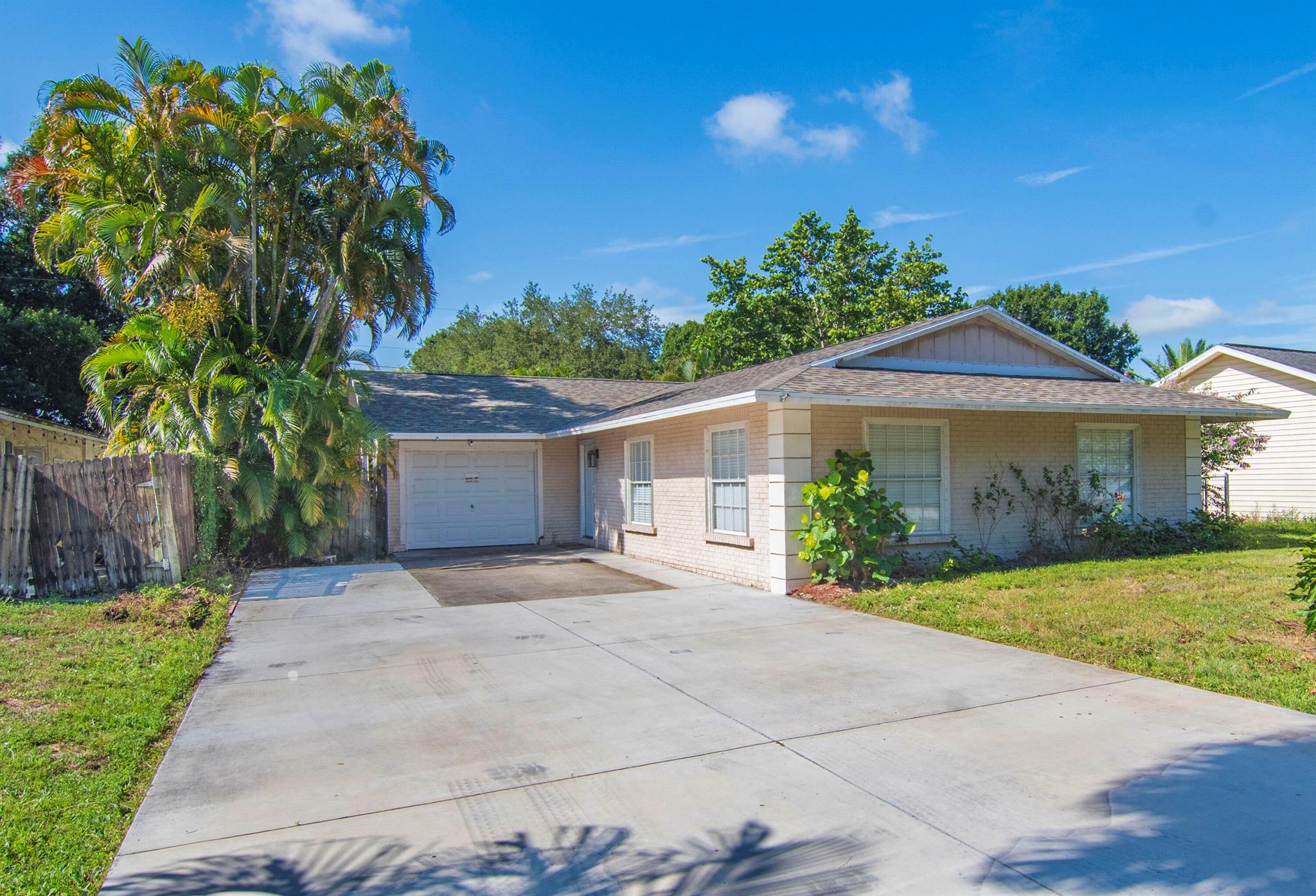 Welcome to this charming 3 bed, 2 bath home for rent in Vero Homesites. Features a spacious fenced yard--perfect for pets or outdoor living. Centrally located near shops, schools, and beaches. Bright interior, open floor plan, upgraded bathrooms, private office/den with separate entrance, and off-street parking. A great opportunity to live in a quiet, convenient neighborhood. Schedule a showing! Home will available August 5th.