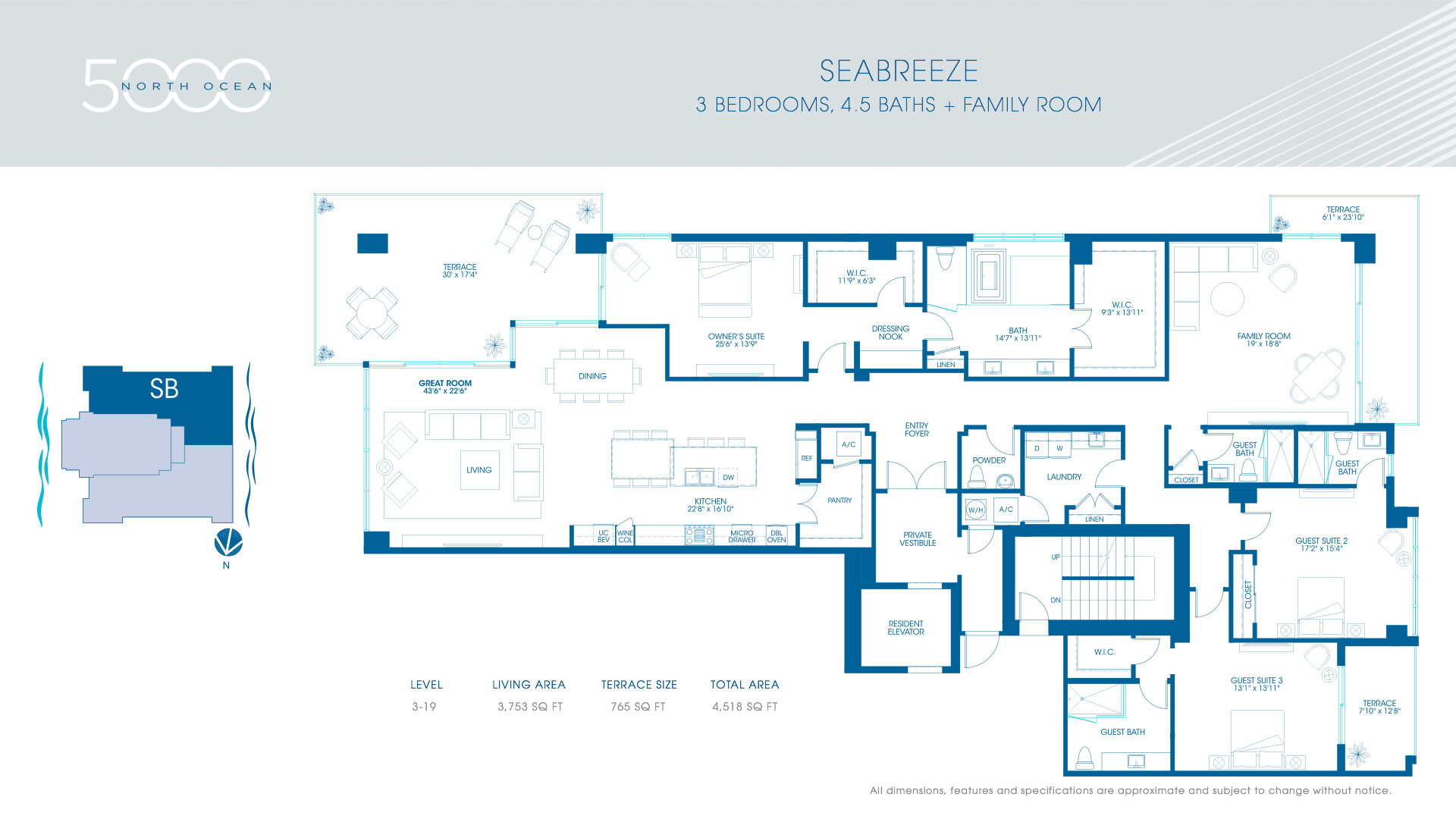 5000 NORTH OCEAN Condo - Residential