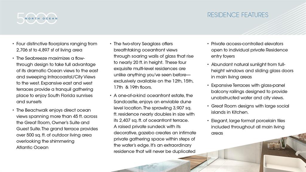 5000 NORTH OCEAN Condo - Residential