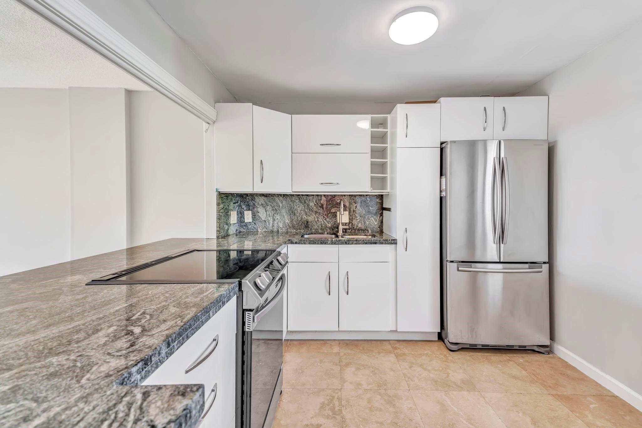 Beachside Living at Its Best –Step into your peaceful retreat just across from the beach. This spacious condo offers a large master bedroom with a walk-in closet, 1.5 bathrooms, and a balcony with stunning garden views. Inside, enjoy natural light filling the space with stainless steel appliances, granite countertops, and travertine floor in living area and bamboo floor in bedroom. Located in an exclusive community that recently passed its 40-year inspection, premium amenities including a gym, pool, BBQ area, laundry room, and biking paths. Located minutes from the beach, airport, Aventura Mall, casinos, Gulfstream Racetrack, and 24-hour Walmart.