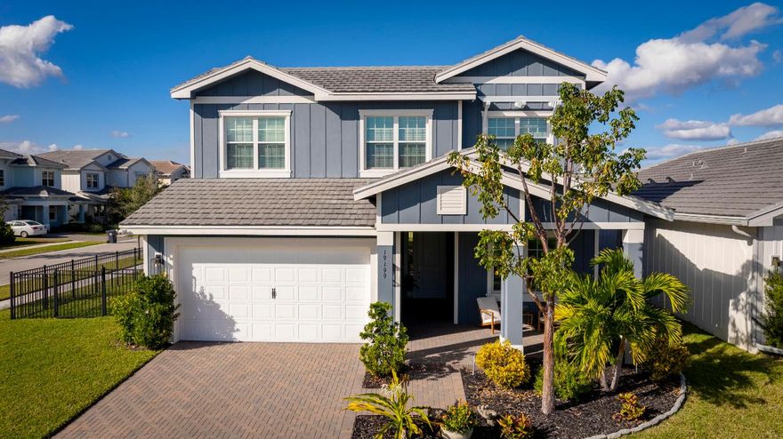 Experience the best of South Florida living in this immaculate 2022 new construction located in the award-winning master-planned community of Arden. Situated on a premium corner lot, this home offers privacy and a side yard with plenty of room for a custom pool and outdoor oasis.

Arden is famous for its unique amenities, including a 5-acre working farm offering fresh produce to residents, the sparkling Lake Arden for fishing and kayaking, and 20 miles of walking/biking trails. The resort-style clubhouse features a split-level pool with private cabanas, a state-of-the-art fitness center, tennis and pickleball courts, and a full social calendar curated by a lifestyle director. Best of all, enjoy this 24-hour guard-gated community without the hasslethere is NO HOA approval required for buyers, ensuring a fast and seamless closing. Why wait for a build when you can move into paradise today?