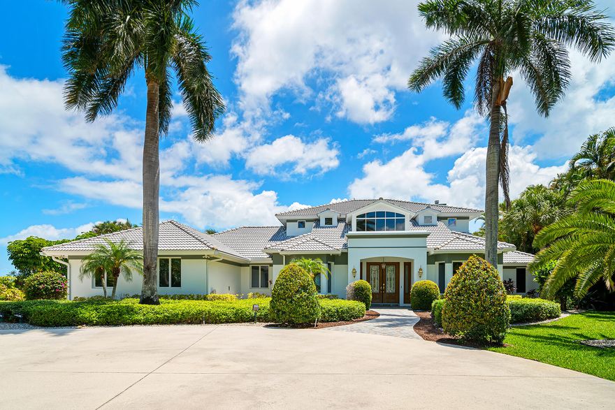 BOATER'S PARADISE-NO FIXED BRIDGES-MINUTES BY BOAT, CAR OR ON FOOT TO THE BEAUTIFUL BLUE ATLANTIC OCEAN. Imagine a place where warm waters meet your own soft sand beach. Awaiting you is this once in a Lifetime Opportunity to own this custom, first time ever on the market prestigious estate in the coveted Snug Harbor Boating Community.Nestled along the St. Lucie River this home features breathtaking views on over an acre of land.The quiet Snug Harbor comm offers its residents a deep-water marina ,boat ramp,tennis,pickleball cts & a clubhouse.Stroll down your own dock to head out for a day of deep sea fishing,a weekend get away to the Bahamas or golf on one of Florida's renowned golf courses.Some images images included in the listing have been virtually staged to help showcase the intended