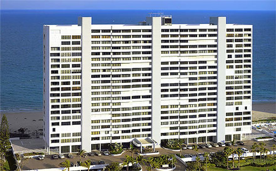 DIRECT OCEANFRONT 3 BEDROOM ON A MAGNIFICENT STRETCH OF WIDE SANDY BEACH IN BOCA RATON. ONLY 2 RESIDENCES PER ELEVATOR LANDING. EXPANSIVE OCEANFRONT LIVING ROOM OPENS ONTO FULL LENGTH OCEANFRONT BALCONY. KITCHEN FACES THE OCEAN. MARBLE FLOORS IN LIVING AREAS, SPLIT BEDROOMS AND SPACIOUS ROOMS. FLOOR TO CEILING IMPACT GLASS THROUGHOUT. MASTER SUITE WITH WALK IN CLOSET AND UPDATED BATH. KITCHEN WITH GRANITE COUNTERS, UPDATED APPLIANCES AND WASHER DRYER. ASSESSMENT HAS BEEN PAID FOR THE COMPLETE RENOVATION AND REMODELING OF THE LOBBY LEVEL INCLUDING NEW CLUB ROOMS, FITNESS CENTER, GAME ROOM AND ENTRY. SPECTACULAR OCEAN FRONT POOL AND GRILL AREA, TENNIS COURT, 24 HOUR DOORMAN AND GARAGE. DISCLAIMER: The written and verbal information provided including but not limited to prices, measurements, square footages, lot sizes, calculations and statistics have been obtained and conveyed from third parties such as the applicable Multiple Listing Service, public records as well as other sources. All information including that produced by the Sellers or Listing Company are subject to errors, omissions or changes without notice and should be independently verified by any prospect for the purchase of a Property.  The Sellers and Listing Company expressly disclaim any warranty or representation regarding all information.  Prospective purchasers' use of this or any written and verbal information is acknowledgement of this disclaimer and that Prospects shall perform their own due diligence.  Prospective purchasers shall not rely on any written or verbal information provided when entering a contract for sale and purchase.  Some affiliations may not be applicable to certain geographic areas. If your property is currently listed, please do not consider this a solicitation. In the event a Buyer defaults, no commission will be paid to either Broker on the Deposits retained by the Seller.  "No Commissions Paid until Title Passes."  Copyright 2018 Listing Company. All Rights Reserved