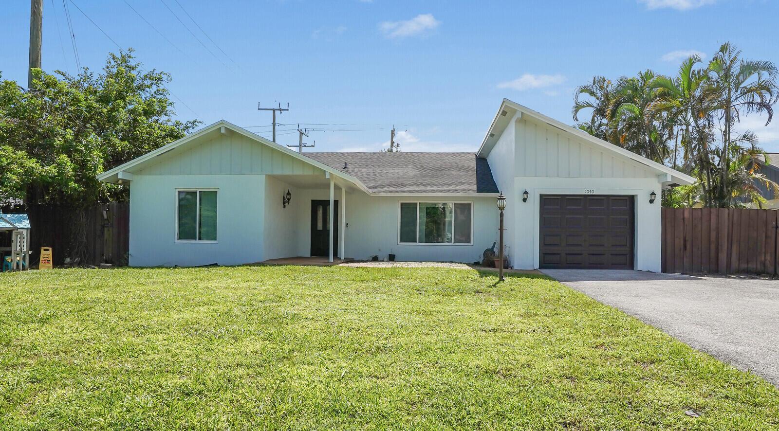 Beautifully updated home offers an inviting open floor plan & soaring vaulted ceilings, creating a bright, airy atmosphere. Located in the heart of Delray Beach, just minutes from the vibrant Atlantic Avenue, beaches, trendy shopping plazas, and bustling farmer's markets. With no HOA, enjoy ultimate freedom & privacy.The spacious interior features tile flooring throughout and fully updated kitchen, complete with brand-new 2025 stainless steel appliances and granite countertops. For added convenience, new LG washer and dryer (2025) are included.Large fenced private backyard perfect for entertaining, along with an oversized driveway offering ample parking space. With a brand-new roof, impact windows and fresh exterior paint, this home is worry-free!
