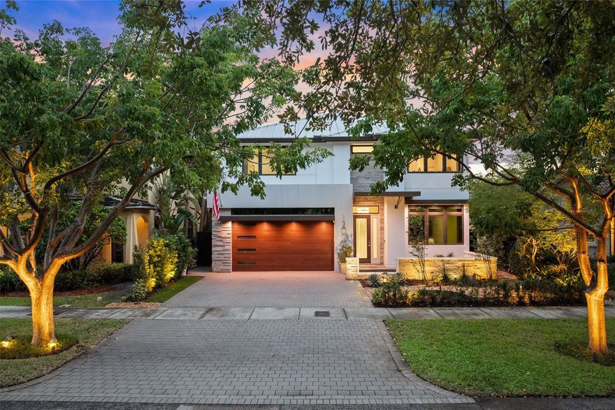 THIS STUNNING TWO-STORY CUSTOM RESIDENCE, BUILT IN 2017, IS LOCATED ON ONE OF THE MOST SOUGHT AFTER STREETS IN PRESTIGIOUS RIO VISTA! FEATURING 4 BEDROOMS, 4 BATHS, AND OFFERS A PERFECT BLEND OF MODERN ELEGANCE AND TIMELESS DESIGN* PRIMARY SUITE & TWO EN-SUITE BEDROOMS UPSTAIRS AND A FULL GUEST SUITE ON FIRST FLOOR* CHEF’S KITCHEN W/ HIGH-END APPLIANCES, CUSTOM CABINETRY AND QUARTZ COUNTERTOPS HIGHLIGHT THE OPEN LIVING AREA PERFECT FOR ENTERTAINING* HEATED SALT WATER POOL & SPA* OUTDOOR SUMMER KITCHEN* LARGE COVERED SCREENED PATIO* HOME GENERATOR* IMPACT GLASS* FULLY FENCED YARD* LUSH LANDSCAPE WITH AMBIENT NIGHT LIGHTING CREATES A PRIVATE ILLUMINATED OASIS* ENJOY THE BEST OF RIO VISTA LIVING-CLOSE TO LAS OLAS, BEACHES, AND DOWNTOWN FORT LAUDERDALE. THIS EXCEPTIONAL CUSTOM HOME WON’T LAST!