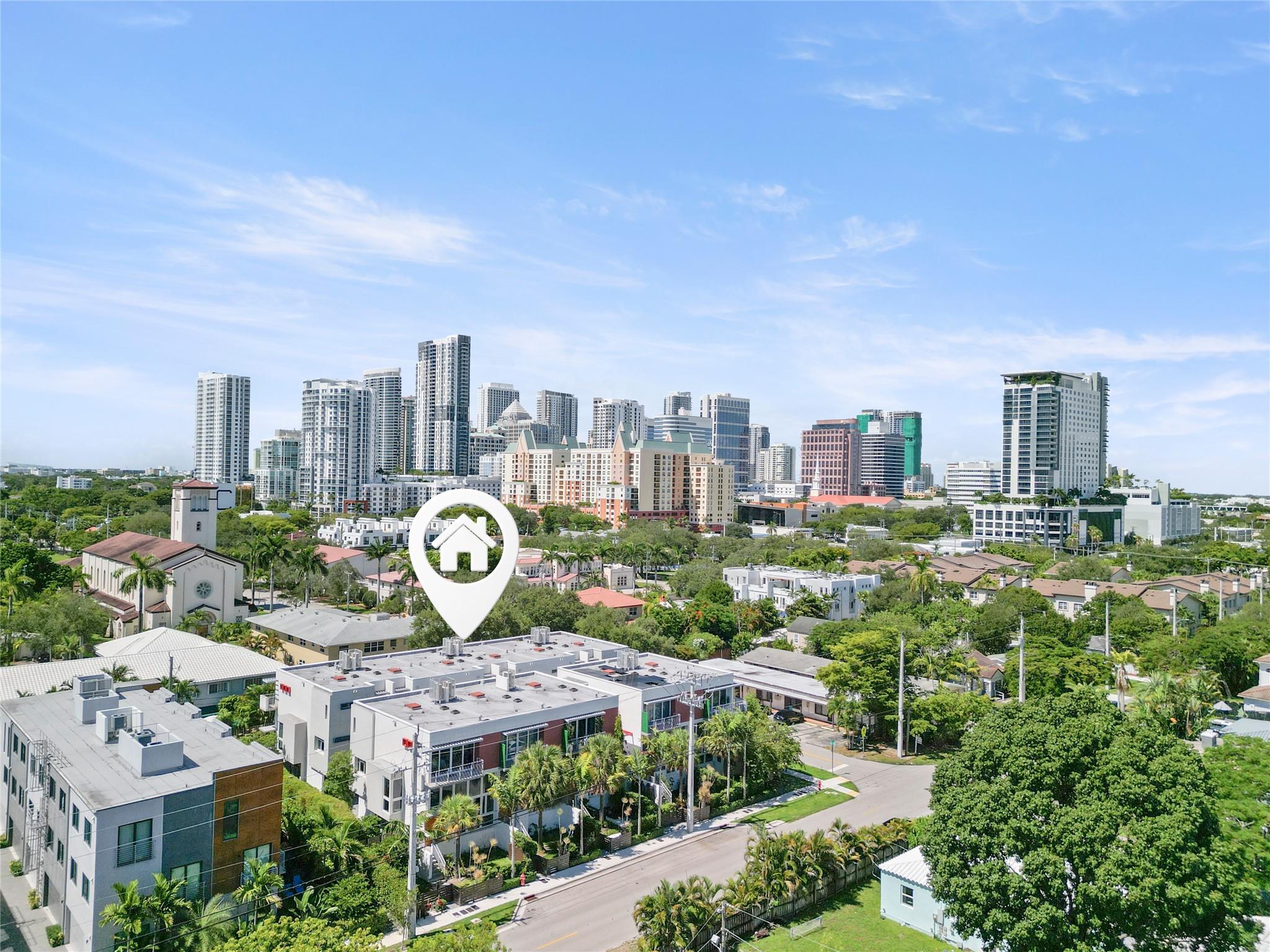 Live at the center of it all while still enjoying the peace and charm of Victoria Park. Just moments from Las Olas Blvd, Flagler Village, and the sparkling shores of Fort Lauderdale Beach, this newer construction tri-level townhouse offers the best of both worlds—urban excitement and neighborhood serenity. Designed with a modern mid-century industrial flair, the open-concept layout is bathed in natural light and offers 3 bedrooms, 3.5 bathrooms, a private garden patio perfect for relaxing or entertaining, and a 2-car garage. The chef’s kitchen is outfitted with Bosch stainless steel appliances and marble countertops, while European porcelain tile and white oak flooring add warmth and sophistication throughout.
