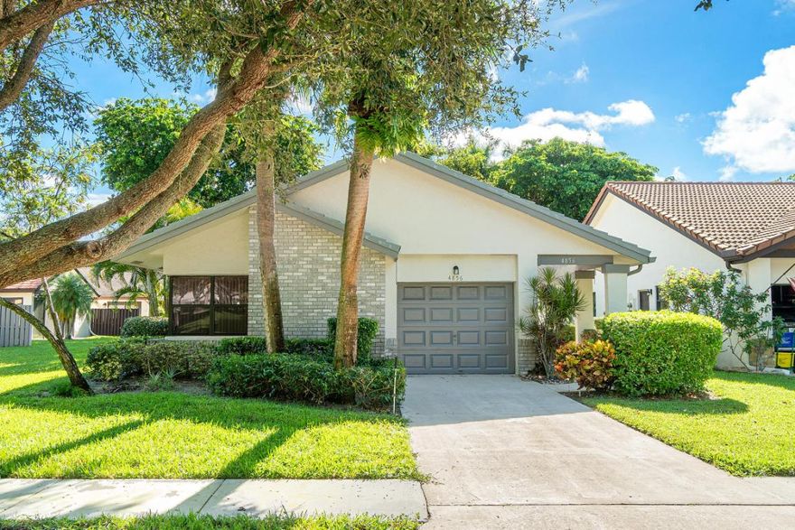 This is a lovely 3 bedroom (or 2 bedroom with a den) 2 bathroom and 1 car garage home in the quiet 55 and older community of Fairmont Place, where shady trees line the streets! This home is spacious with vaulted ceilings, a large master bedroom and walk in closet, an open patio with a pretty view of green lawn and trees in the back. Owned by only 1 owner who has meticulously maintained her home!  ROOF replaced less than a year ago and AC 3 years old. With low HOA payments offering and a lovely clubhouse, pool, sauna, hot tub, tennis and billiards. Fairmont Place welcomes small pets and is close to shopping, restaurants, and I-95. A wonderful place to call home!