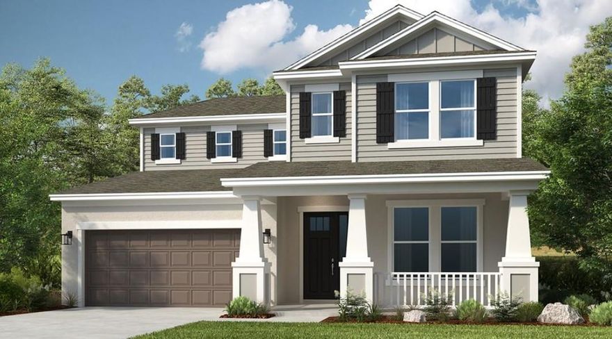 New Construction - December Completion! Welcome to the Bermuda at 589 SE Ranch Oak Circle in Veranda Oaks. This two-story home features elegant tile flooring, a gourmet kitchen with quartz countertops and pendant lighting, and an open layout that flows into the dining area and great room. Enjoy the extended screened lanai. The main-level primary suite offers a spa-style bath and walk-in closet. Upstairs includes a loft, three bedrooms—one with en-suite—and another full bath. Impact windows throughout add peace of mind. Additional Highlights Include: Gourmet kitchen, study in place of flex, 8' interior doors, tray ceiling at foyer, study, and primary suite, and screened in extended covered lanai. Photos are for representative purposes only. MLS#F10526545