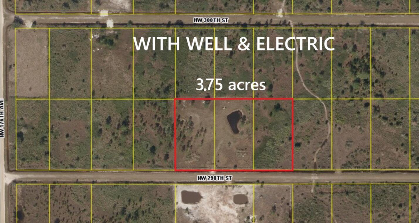 3.75 Acres (3 lots) of high & dry land in the Prairie. Existing well, electric meter & culvert. two of the lots have been cleared, 1,200 ft of 5 ft heavy duty animal fencing installed using 8'' treated posts on 8 ft spacing. Pond dug and fill placed for house pad. Ready for your custom dream home. The hard work has already been done for you. Bring all your animals!