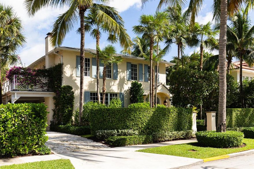 Location, Location, Location... This elegant 4 Bedroom 4.5 Bath Beach house is only four homes from the Beach! Like new construction...Totally rebuilt in 2008, gutted to the studs featuring custom French hurricane impact doors and windows throughout with lots of natural sunlight, reclaimed Dade County Pine floors, gas fireplace, two tankless water heaters, one car garage, guest house/cabana. This easy to maintain home is fabulous for entertaining with lush landscaping, heated salt water pool, outside gas fireplace, and large gas grill. Close to the Breakers, The Royal, The Beach Club and Palm Beach County Club too! reat alternative to a Townhome or Condo, in the Best Location in Town, providing privacy and the Perfect Beachhouse for guests!

All listing information provided, whether it be written or verbal, including but not limited to prices, measurements, square footage, lot sizes, statistics and calculations have been obtained from outside sources, such as the multiple listing services (MLS), public records, floor plan providers, etc. All information provided by the Sellers, the Listing Company, or any other outside source is subject to errors, omissions, or changes without notice. Prospective purchasers(Buyers) shall not rely upon any written or verbal information provided when entering into a contract for the sale or purchase, a contract to lease or an option to buy real estate. Any prospective purchaser (Buyer) or agent representing a potential Buyer should independently verify all information provided that they intend to rely upon. The listing company and Sellers expressly disclaim any warranty or representation regarding all information provided. All prospective purchasers (Buyers) and prospects must perform their own due diligence. The use of any information contained on the Linda Olsson website, and/or the Multiple Listing Service is an acknowledgement and acceptance by the User of the above terms and conditions and this Disclaimer.