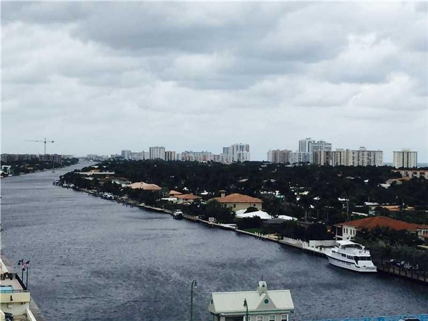 The most amazing panoramic sweeping combined views of intracoastal, and ocean in a 2 bedrooom in all of Fort Lauderdale for the money. Generous square footage, beautiful updates, impact windows, garage parking and a unique feature of a solid concrete wall  dividing this corner unit from the unit next door. Located one from the penthouse, this is a true gem overlooking the 3 story height restricted town of Lauderdale By The Sea. Small pets under 15lbs are welcome. Pool on SE corner of intracoastal.