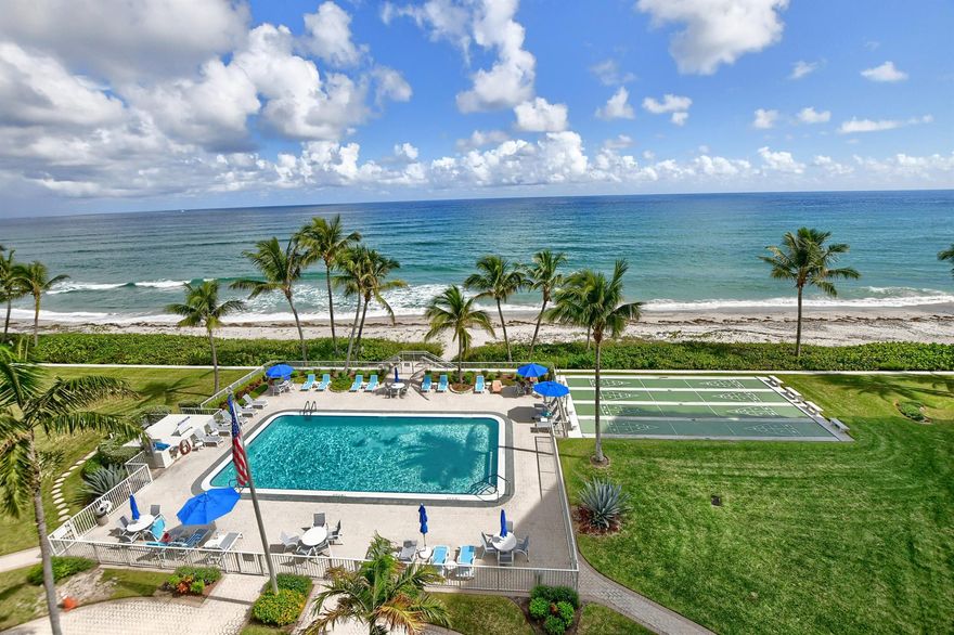 CHECK OUT THIS AMAZING OCEANFRONT CONDO WITH A TRUE DIRECT OCEANVIEW.  2/2 WITH REMODELED KITCHEN WITH THE MOST BEAUTIFUL GRANTIE WATERFALL COUNTERTOP.  REMODELED BATHROOMS.  NEW HURRICANE SHUTTERS.  IMPACT WINDOWS/DOORS THROUGHOUT.ENJOY 400' OF PRIVATE BEACH OR SIT AT THE OCEANSIDE POOL AND MEET YOUR NEIGHBORS.  WALK IN AND YOU WILL NEVER WANT TO LEAVE!