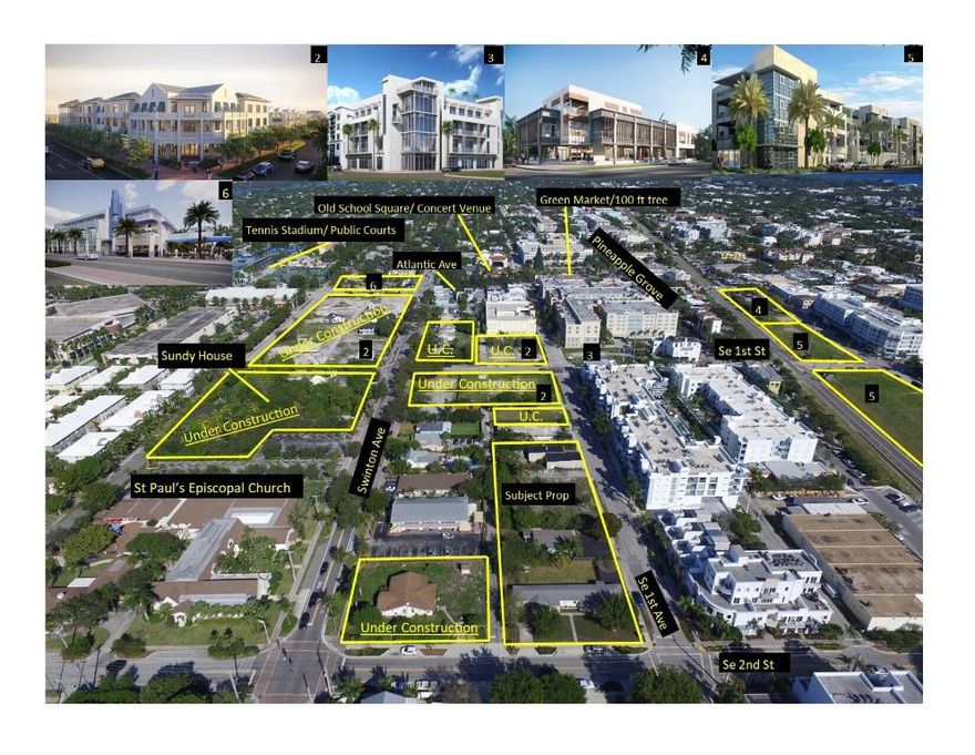 ***Assembly of 4 parcels (130, 134, 148 Se 1st Ave and 19 Se 2nd Street) TOTAL of 0.97 Acres. Downtown Delray has been a hotspot for a number of years and new construction surrounds the area and many new developments are planned in the area.  Prime opportunity to develop almost an acre in the downtown area. Over one billion in new private development in close proximity including 3 hotels, IPIC theater, 3 condo bldgs., 4 rental communities, retail and office space all within a few blocks of this site. Notably the property is a block away from the Sundy Village, the new development recently started construction and the majority of the space has been pre-leased.