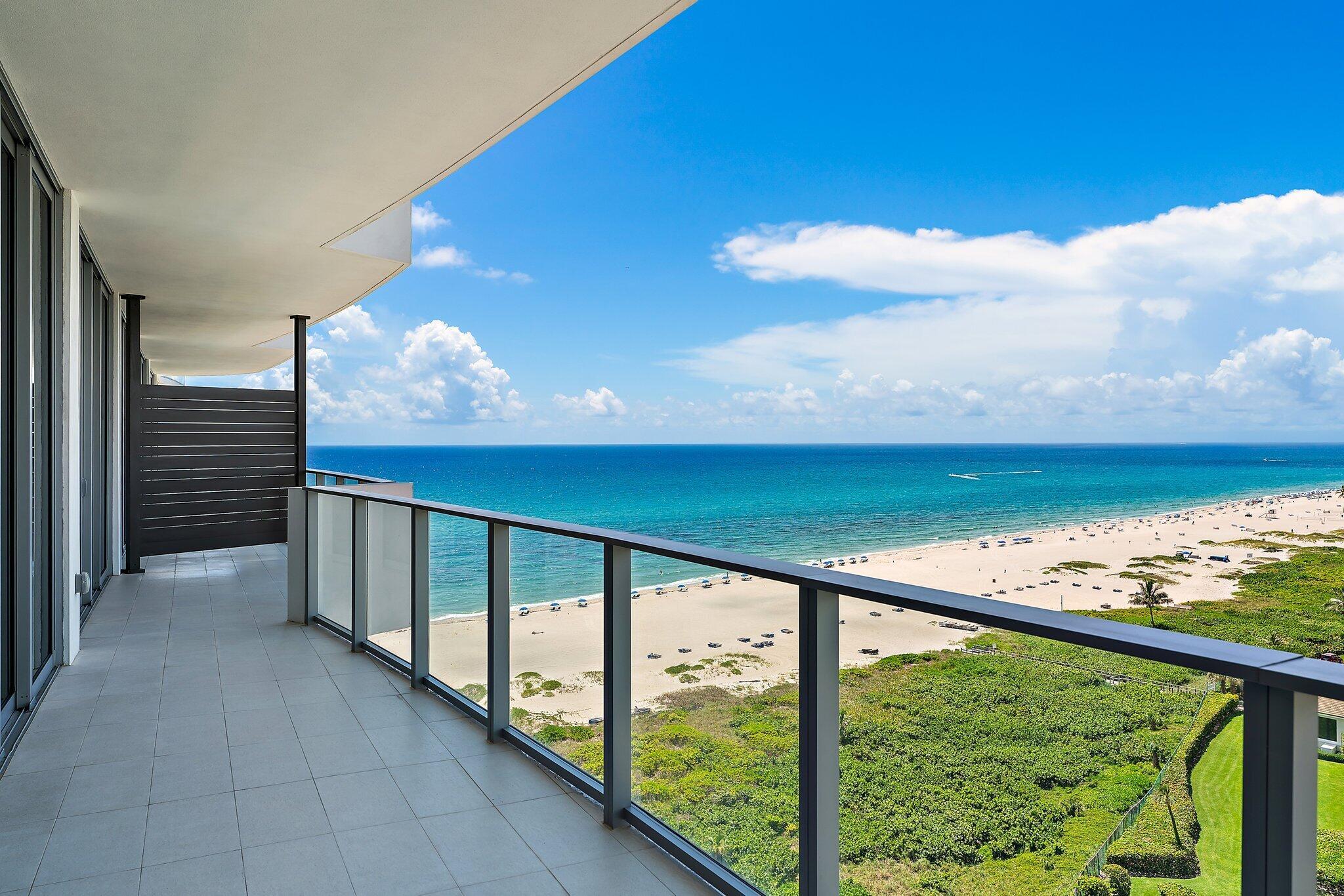 Welcome to the Amrit Singer Island, the ultimate luxury wellness lifestyle in the Palm Beaches. Enjoy this gorgeous 12th floor residence overlooking the Atlantic Ocean, Intracoastal Waterways and Singer Island. This new construction condo offers a split floor plan with two bedrooms, 2 full baths and a powder room, an open floor plan kitchen perfect to entertain and cook, all new appliances including a wine refrigerator and one of the largest offered balconies expanding your living area to the outdoors. Residents can enjoy hotel amenities including valet parking, concierge service, two fitness center, beach service, community pool, dog walk, several restaurants and coffee shop, an onsite hotel and over 100,000SF of spa facilities that can be used with an addition membership. An ideal home