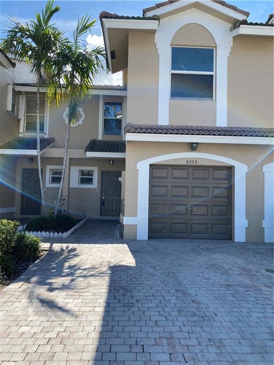 New Renovated 3 Bed/2 Bath home is in modern design. Trendy Kitchen Has Solid Wood Cabinet, Quartz Countertop, SS Appliances, Pantries, Microwave. Large Living Rm with water view, Tiles on the First Floor, Laminate and ceiling fans in Bedrooms. Master Suite Has Walk-in Closet and Shower with Glass Door.  Screened patio overlooking a relaxing lake. HOA fee, Grass Cut, Exterior Paint & Community Pool Are Included In The Rent. Washer & Dryer On Second Floor. Newer Energy Efficient HVAC System, 1-Car Garage & 2-car Driveway.  Nice Gated Community. Minutes from Sawgrass Expressway & Sawgrass Mall, Walkable distance to Publix & School & Restaurants.  It Will Not Last Long. Please submit a complete credit report and background screening report to listing agent, there is $70 if not provided.