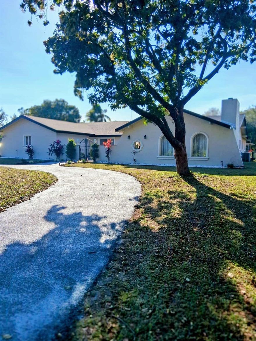 A rare opportunity to live a country lifestyle in South Florida.  Bring your horse , your boat or RV . Smack dab in the middle of Cooper City.  A Davie hidden neighborhood !!!!!   Main home boost 5 bedrooms and 3 baths. Pool Home has 2 bedroom 1 1/2 baths. Corner Home with a Pool , Huge Patio for all those quiet evenings at home with the BBQ. Main house Roof put on 2025 . Freshly paved circular drive.  This is not just a home its a Wonderful lifestyle all in one !!!!!