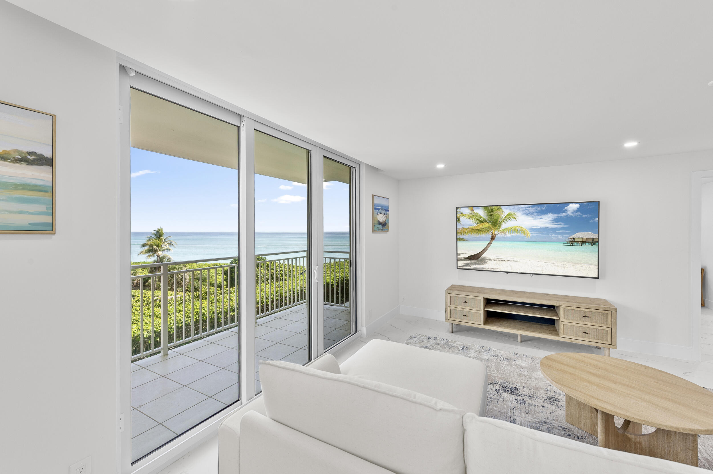 This is a showstopper in the heart of Juno Beach! Brigadoon is a sought after condo building in Juno Beach. The building is very well capitalized and has passed all it's milestones. Brand new renovation and furniture! Renovation includes - 24 x 48 porcelain tile flooring through out the entire condo. Brand new kitchen includes quartz countertops, back splash, soft close white shaker cabinets and LG appliances. Ceiling lighting installed in both bedrooms, dining room, family room and kitchen. Both closets fully built out. Brand new baseboards and paint as well. Hurricane impact windows installed 2023 and new electrical panel.
