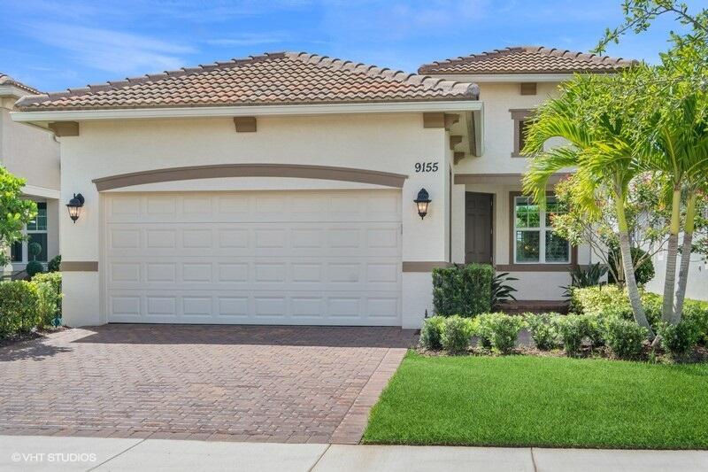 BETTER THEN NEW! Welcome to resort-style living in this beautifully upgraded Bella model located in the highly sought-after 55+ Cresswind community at PGA Village Verano! This true 3-bedroom home is in pristine, almost-new condition and perfectly designed for comfort, style, and low-maintenance living. Step inside to find elegant plantation shutters, designer drapes in the great room, tile flooring throughout, and floor-to-ceiling tile in both bathrooms with luxurious seamless glass shower doors. The open-concept kitchen features stainless steel appliances and modern finishes, perfect for entertaining or everyday enjoyment. Relax on the screened, covered lanai and enjoy breezy, shaded afternoons. Additional features include: Custom gutters installed, Fully tiled interior- no carpet and