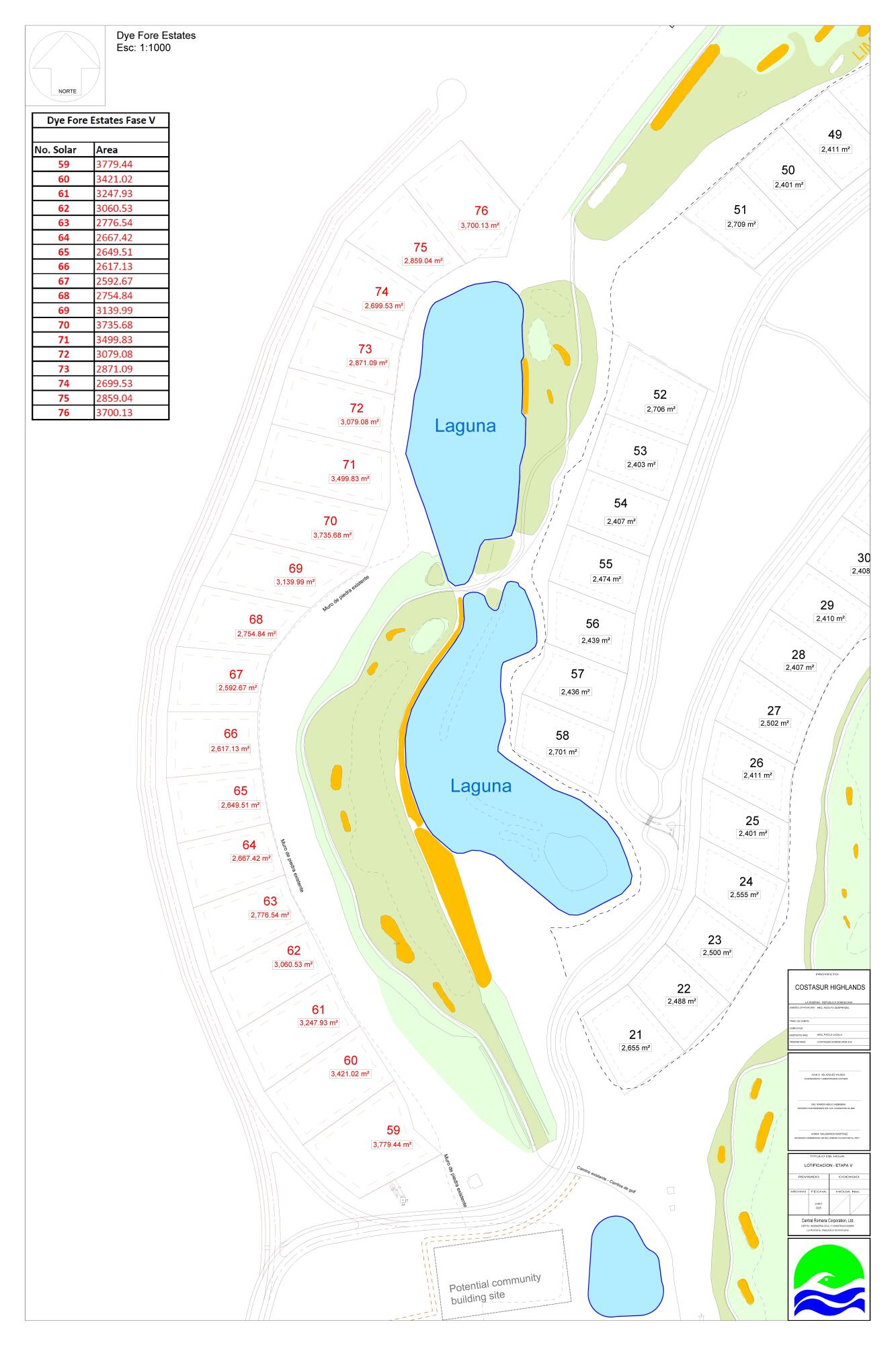 Dye Fore Estates, Casa de - Land