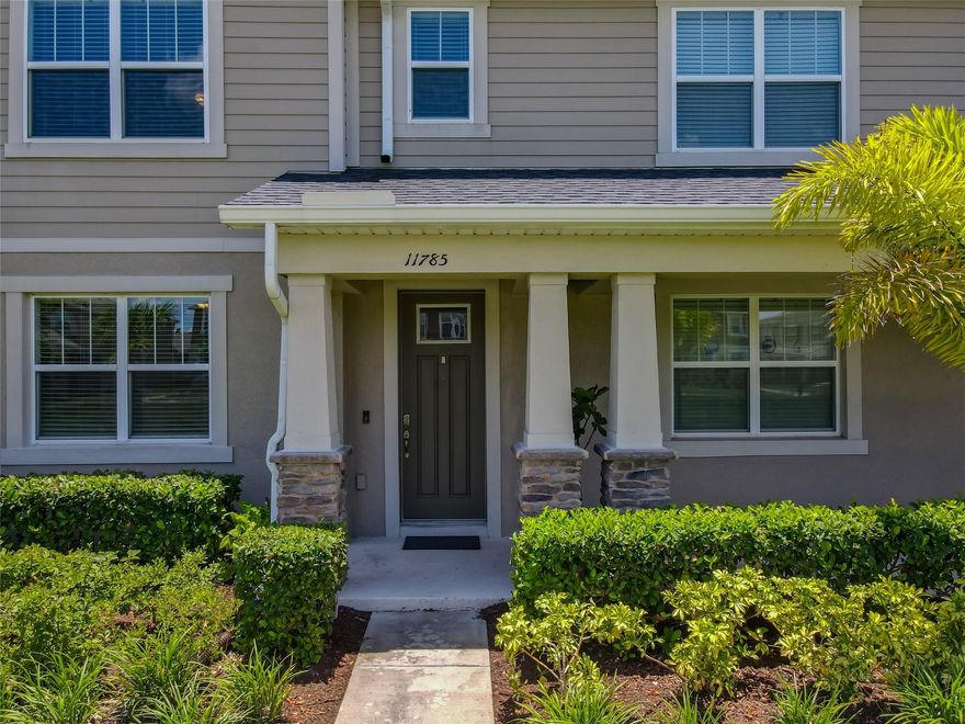 BACK UP ON MARKET! Move in ready! Outstanding location! Spacious Townhome in family neighborhood. Open space 1st floor has tile/high ceilings throughout. Perfect for family & friend gatherings! Granite kitchen counter tops with wood cabinets. Designer sink/faucet and 3 stage water filter. 2022 stainless Whirlpool appliances, 2022 washer/dryer in upstairs laundry room! Massive Primary with walk-in closet. Dual bath sinks, stall shower and separate toilet room. Large loft space for office/games/hobby. 2 car garage with ceiling storage & 6 car driveway! Outdoor hard wired security camera connections front & back. Additional wireless access point on 1st floor. Hidden AV wires & outlets in living room. Dog park, playgrounds and sitting areas. Clubhouse with gym, pool, kidsplash & event space.