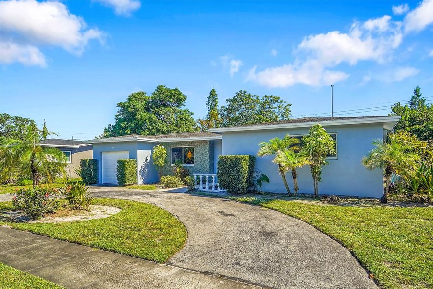 A nice 3bedroom 2 full bath home with 1 car garage and a circular driveway. Well maintained, with newer AC and Water heater. This furnished home comes with impact windows, new paint inside and out. Perfect for families looking a well-priced home.  No HOA, centrally located inside the city, close to the Florida's Turnpike.
