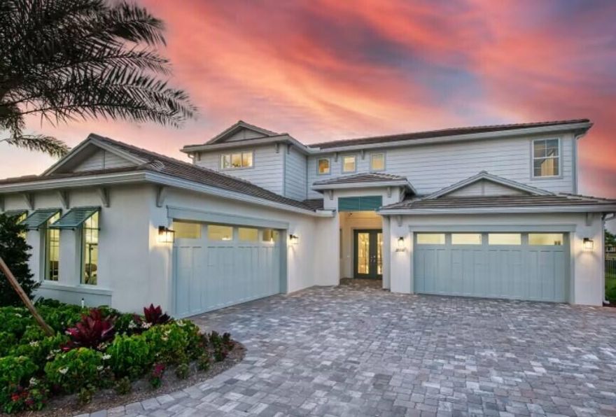 NEW CONSTRUCTION:  Builder's Fully Furnished Show home awaits!    From the moment you step into the welcoming foyer with spiral staircase, elegant finishes will delight you at every turn.    Ground Floor Owner's Retreat along with 4 other gracious secondary bedrooms. The the 2 story Gathering Room, Loft and Media Room provide ultimate comfort to everyone in the house.  Gorgeous pool with spillover hot tub included.   Home price includes all lighting fixtures, window coverings and designer wall treatments.  Furnishings package paid directly to Builder.   Come live the dream at Bridgewater!