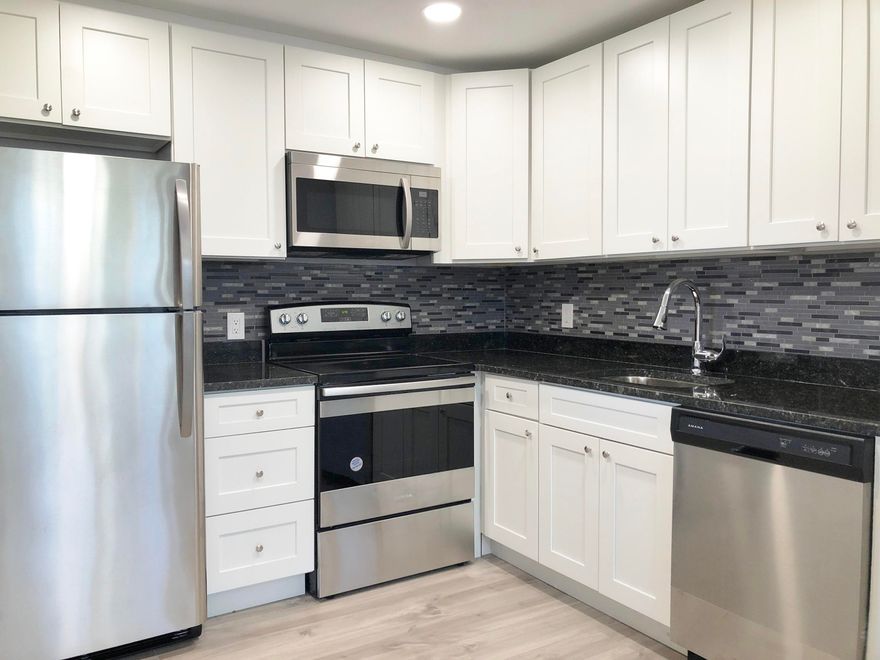 Renovated First floor corner unit. New new kitchen and granite counter-tops. and cabnets also new appliances, new flooring, must see! 
 Patio is enclosed and tiled, with laundry. Very active community with lots of activities to include a movie theatre, bistro, hair salon, gym, indoor and outdoor pools, and an onsite shuttle that you can use instead of driving.