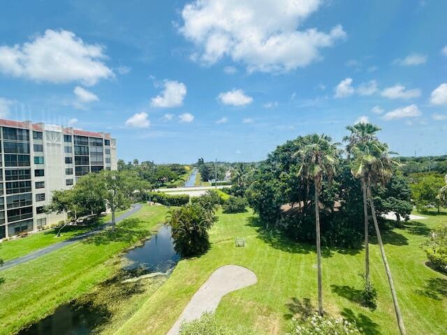 Live the South Florida Dream in this beautiful Corner Water View home with an enclosed porch in this popular 55+ socially active community in Delray Beach. This is the Largest Unit unit with Newer Kitchen and Bathrooms. Large Master Bedroom Suite with walk in closet. Stainless steel appliances and tile Floors throughout. Full Size Washer / Dryer in the Unit. Clubhouse has a heated pool, game rooms, fitness center, clubs and grills at the pool. Bonaire community has Beautiful wide Nature Walking paths for miles. Fantastic Location close to Publix shopping center with many other grocery store nearby, bus service, salons, restaurants, house of worship around the corner, minutes to Beach and Downtown Delray Restaurants , nightlife and shopping. *Seller offering to pay 6 months of hoa fees!