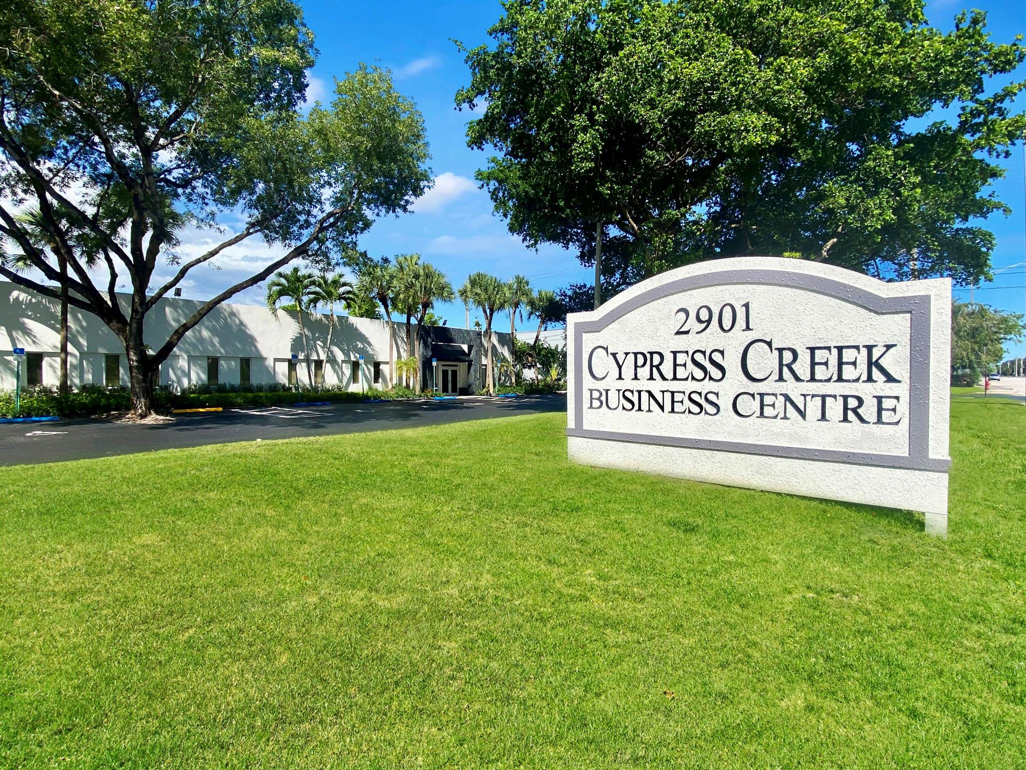 Enjoy a nicely renovated office totaling 728sf, featuring a reception/waiting room, two private offices, and a main area with kitchenette/sink. Building updates include a new roof in 2021, restrooms renovated in 2018, and ongoing updates for contemporary aesthetics and functionality.24/7 access via key fob, ample parking & lush new landscaping. Located between the Florida Turnpike and I-95, adjacent to Ft. Lauderdale Executive Airport, offering quick access throughoutSouth Florida.