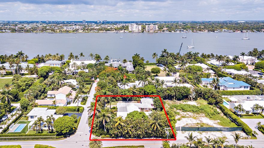 Rare opportunity to build new on 18,613 SF Lot, high elevation, intracoastal block and two houses from the Lake Trail. First time available in 30 years.