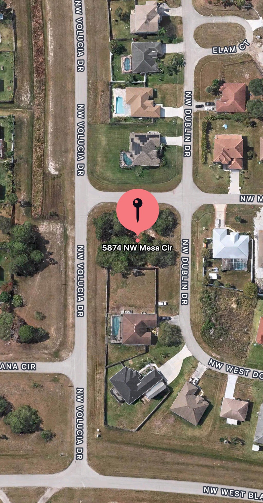 Photo of 5874 NW Mesa Circle, Port Saint Lucie, FL 34986 (MLS # R11000576)