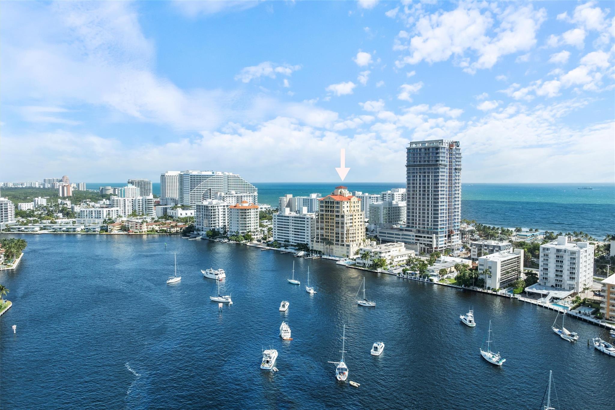 Where in Fort Lauderdale can you live at the water's edge, with spectacular views of the intracoastal and steps away from the beach, famous Las Olas Blvd shopping and world class dining? This luxury rental fits the bill. Located in a boutique Alhambra building with only 24 units & 24 hour concierge it boasts both privacy & security. Other amenities include a heated lap pool, a hot tub, gym & 2 garage parking spots. This spacious unit is 3,100 Sq Ft and feels like a home in the sky. Custom kitchen is complete with granite countertops, subzero appliances, wine cooler & a pantry. Master bedroom features his & hers bathrooms, walk-in closets & custom built-ins. Enjoy breathtaking views of the intracoastal & skyline from most rooms. Available fully furnished for 6+ months. Call to see it today!
