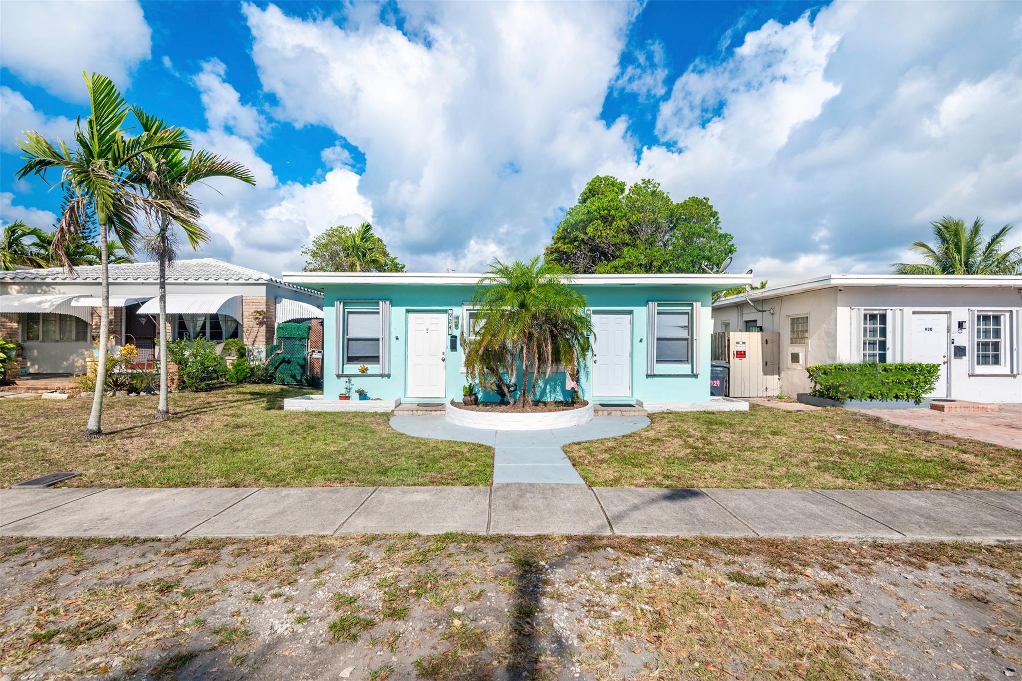 This cute duplex is nicely updated and great for living on one side with a rental income on the other side or you can rent it as an Airbnb. Location, Location East of US1. Minutes to Hollywood Beach, downtown Hollywood and the Night life activities at Young Circle. Not to mention all the excellent restaurants. Accordion Hurricane Shutters on your Front windows. Hurricane shutter for the rest of the windows. 1 gas stove, 1 electric stove, roof sealed 8 years, and 1 tankless water heater. Electric Meters. Back patio overlooks the massive backyard with room to expand the Duplex or possibility of building more. Great development opportunity to develop 3 or 4 townhomes. Call for more information.