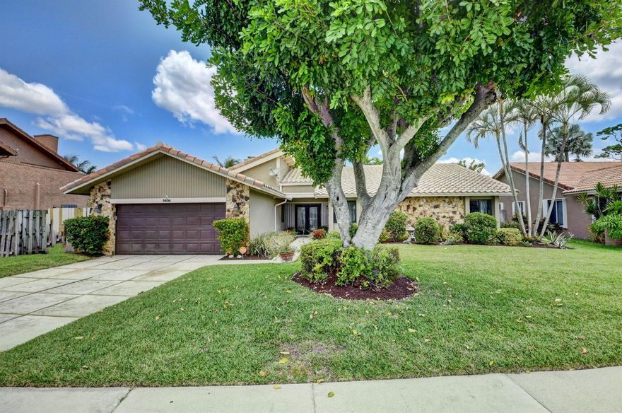 Clean, freshly painted, new primary andsecond bath, open floor plan in the highly desirable Boca Del Mar Community of Boca Alta. Walking distance to shopping and restaurants. This 3/2 pool home offers a 2 car garage, open pool, privacy fenced backyard, impact windows and doors. The large updated white kitchen has a large island and is open to the living area. Excellent location and available immediately.