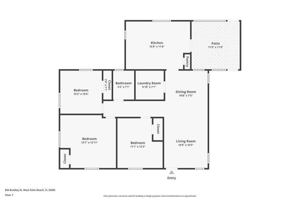 Photo of 844 Bradley Street, West Palm Beach, FL 33405 (MLS # R11133933)