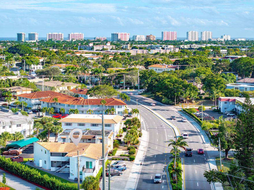 SIMPLE APPLICATION FAST APPROVAL NO HOA!! Beach life starts here, this 2 Bed, 2 Bath residence now available for rent in the heart of Downtown East Boca Raton is perfect for sun seekers, paddle boarders, and sunset chasers. With 800 sq ft of bright living space, this coastal retreat features full hurricane impact windows and doors, brand new screened enclosure and railings, fresh paint, and more. Inside, you'll find an open design, screened balcony for ocean-breeze lounging, and a convenient in-unit washer/dryer tucked into the utility room. Outside perks include new landscaping and two assigned parking spaces because beach gear needs room too! You are just 1.5 miles from Palmetto Park Beach, South Inlet Park & A1A, making morning swims and sunset bike rides part of your life. CALL NOW!