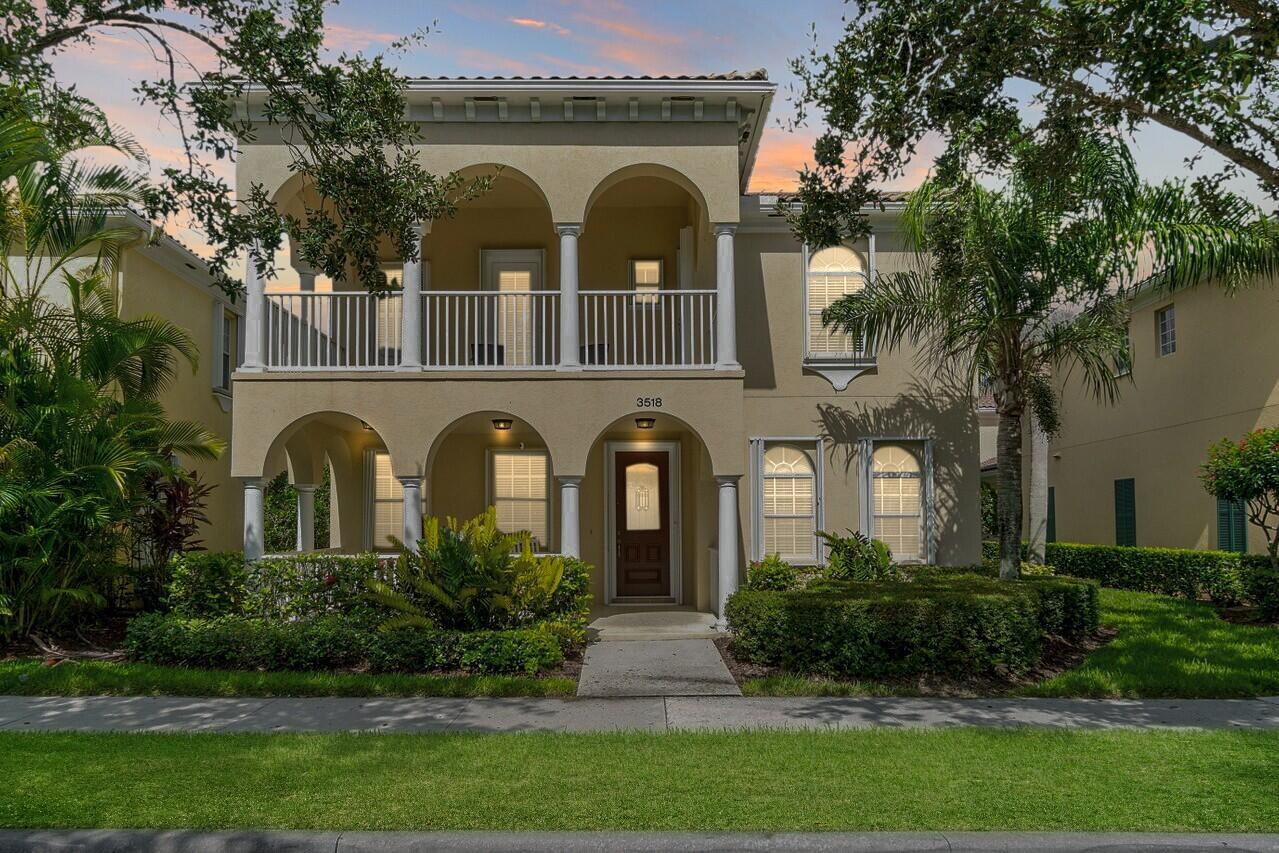 Rare Courtyard Model in Highly Desirable Tuscany at Abaco!Welcome to this spacious and versatile 6-bedroom, 4-bathroom home, offering a rare courtyard layout with a private screened-in pool and a separate 1 bedroom guest house--perfect for multigenerational living or rental income.The main house features 5 bedrooms, including a downstairs en suite with a pocket door and full bath--ideal for guests or extended family. The open-concept layout includes a welcoming front porch, a beautifully appointed kitchen with double ovens, newer appliances, and plenty of storage throughout. Other upgrades include twoprivate balconies, central vacuum, and ample parking. Upstairs, a stairlift offers effortless access, making this home accessible and convenient.