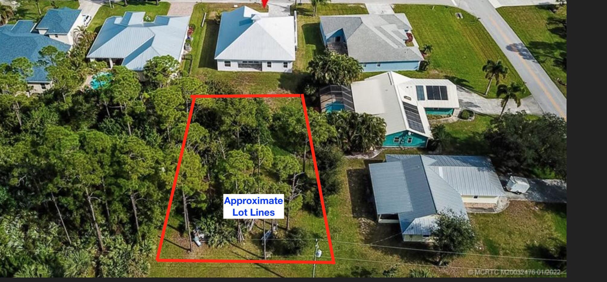 Vacant Residential Lot available in highly desirable Poinciana Gardens, almost a quarter of an acre!The custom built house on adjacent lot was one of the highest comparable sales in 2022 for just under $740,000.00Zoned residential. This lot is one of 8 on the undeveloped street - THE POTENTIAL ROAD IS CLEARED AND READY TO PAVE! NO HOA! large lot, one parcel in from paved road Poinciana Lane, direct from Federal Highway. One of the last parcels accessible by main road.Survey in attachments. Owner consulted on building a road and has engineer contacts.All building and development questions please direct to the Martin County Building Department.
