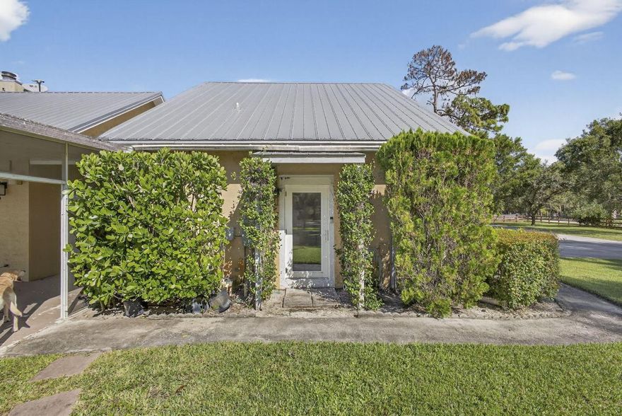 Charming 2-story, 1 bdrm 1 bath apartment nestled in a tranquil neighborhood minutes from Wellington on a 5 acre private horse farm. Quiet, highly desirable neighborhood minutes from all the horse shows, equestrian amenities, Wellington activities and all the excitement that South Florida and Palm Beach offer. Totally turn-key and ready to go. Large bedroom upstairs, large full bath downstairs. Fully equipped with with a washer/dryer, linens, kitchen utensils, dinnerware, and Wi-Fi. Everything you need is right at your fingertips. Enjoy peace and quiet.  Located 8 miles from WEF, Global Dressage and all the polo fields. Tenant has access to garage for storage. Also 2 stalls for rent for $600/month dry stall available.  Miles of riding trails to enjoy and riding arena on property.